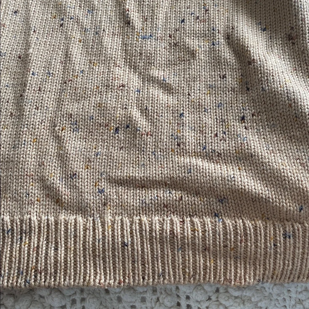 Oversized Fair Isle Sweater in Camel Confetti - Picture 7 of 8
